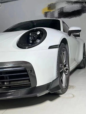 Auto Parts for Porsche 911 992 Carbon Fiber Body Kit 911 992 Upgraded Bras-style Front Shovel Diffuser Spoiler Body Kit