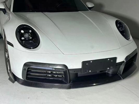 Auto Parts for Porsche 911 992 Carbon Fiber Body Kit 911 992 Upgraded Bras-style Front Shovel Diffuser Spoiler Body Kit
