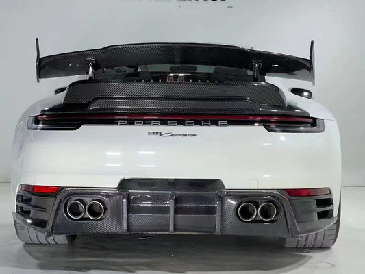 Auto Parts for Porsche 911 992 Carbon Fiber Body Kit 911 992 Upgraded Bras-style Front Shovel Diffuser Spoiler Body Kit