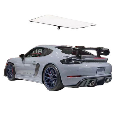 Bagian mobil untuk Porsche 718 981 987 Spoiler Serat Karbon 718 981 987 Upgrade GT4RS Style Tail Spoiler