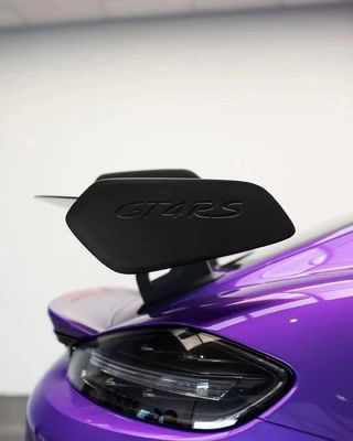 Bagian mobil untuk Porsche 718 981 987 Spoiler Serat Karbon 718 981 987 Upgrade GT4RS Style Tail Spoiler