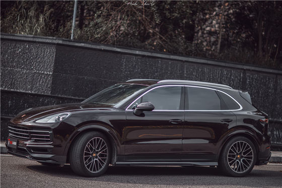 Bagian mobil untuk Porsche Cayenne Fiber Body Kit Cayenne Carbon Fiber Front Spreader Spoiler