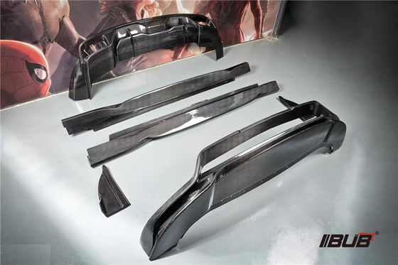 Bagian mobil untuk Porsche Cayenne Fiber Body Kit Cayenne Carbon Fiber Front Spreader Spoiler