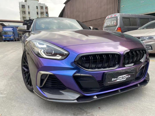 Kit bodi serat karbon untuk BMW Z4 G29 Z4 G29 Upgraded TRD Style Front Shovel Diffuser Spoiler Body Kit