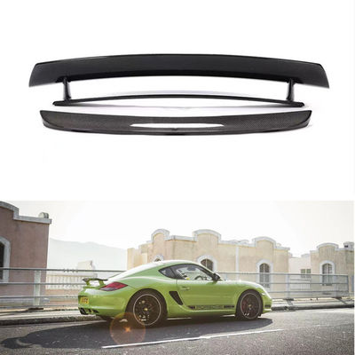 Auto Parts for Porsche 987 Carbon Fiber Spoiler 987 Upgraded Cayman R Style Tail Spoiler 987 Body Kit