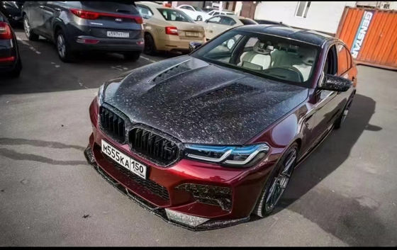 Untuk BMW Seri 5 G30 G38 F90 Carbon Fiber Machine Cover G30 G38 F90 Dry Carbon Fiber Engine Hatch Cover
