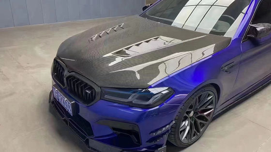 Untuk BMW Seri 5 G30 G38 F90 Carbon Fiber Machine Cover G30 G38 F90 Dry Carbon Fiber Engine Hatch Cover