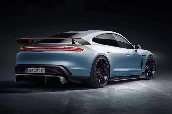 Auto Parts for Porsche Taycan Carbon Fiber Body Kit TAYCAN Upgrade REVOZPORT Gaya Bagian Depan Sekop Diffuser Spoiler Body Kit
