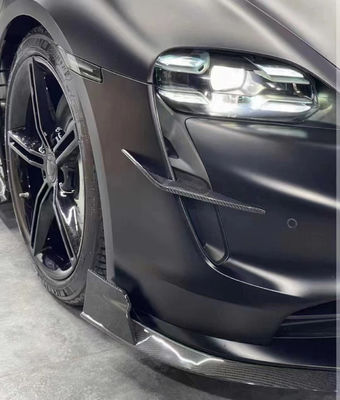 Auto Parts for Porsche Taycan Carbon Fiber Body Kit TAYCAN Upgrade REVOZPORT Gaya Bagian Depan Sekop Diffuser Spoiler Body Kit