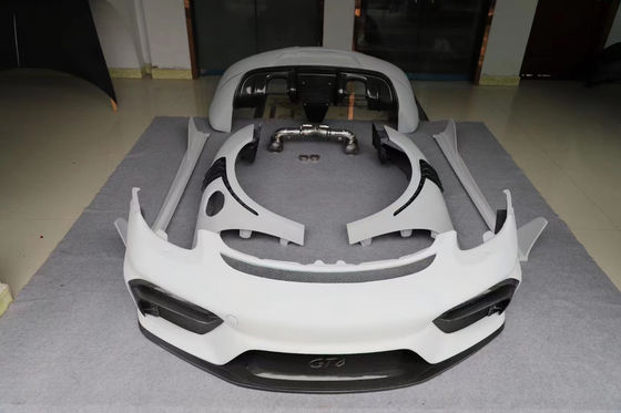 Auto Parts for Porsche 981Boxster Cayman Body Kit 981Boxster Cayman Upgraded GT4-style Front dan Rear Bumper Body Kit