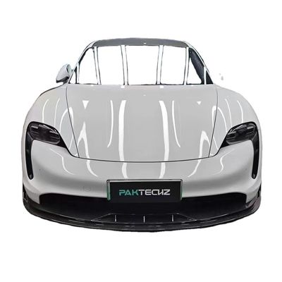 Kit bodi serat karbon kering untuk Porsche Taycan Taycan Upgrade PAKTECHZ Style Bagian depan Sekop Diffuser Spoiler Body Kit