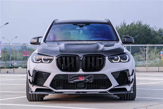 Auto Parts Carbon Fiber Body Kit untuk BMW X5M X5M Carbon Fiber Hood X5M Bagian Depan Sekop Diffuser Spoiler X5M Wide Body Kit