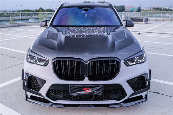 Auto Parts Carbon Fiber Body Kit untuk BMW X5M X5M Carbon Fiber Hood X5M Bagian Depan Sekop Diffuser Spoiler X5M Wide Body Kit