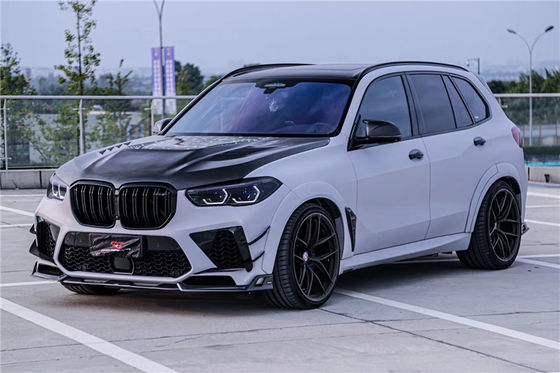 Auto Parts Carbon Fiber Body Kit untuk BMW X5M X5M Carbon Fiber Hood X5M Bagian Depan Sekop Diffuser Spoiler X5M Wide Body Kit