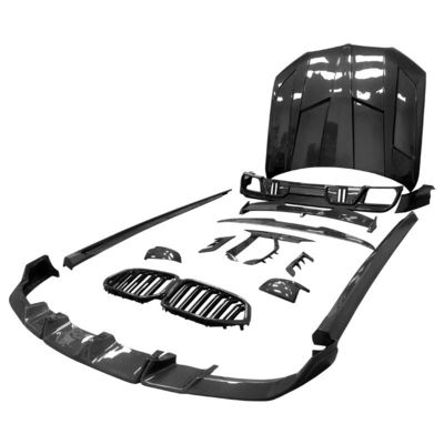 Auto Parts for BMW X6M F96 Carbon Fiber Body Kit X6M F96 Upgraded LARTE Design Style Front Shovel Diffuser Spoiler Body Kit