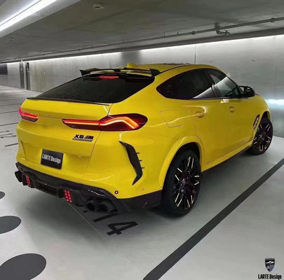 Auto Parts for BMW X6M F96 Carbon Fiber Body Kit X6M F96 Upgraded LARTE Design Style Front Shovel Diffuser Spoiler Body Kit