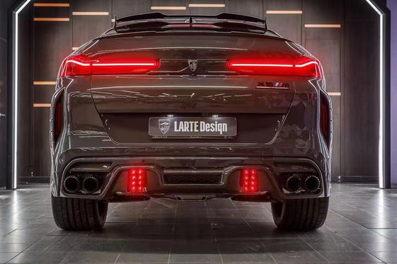 Auto Parts for BMW X6M F96 Carbon Fiber Body Kit X6M F96 Upgraded LARTE Design Style Front Shovel Diffuser Spoiler Body Kit