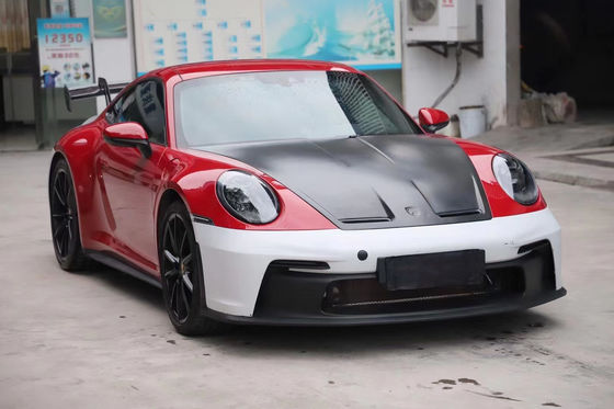 PP Bahan Plastik Body Kit untuk Porsche911 992 992 Upgraded GT3 Style Depan dan Belakang Bumper Side Skirt Spoiler Hood Body Kit
