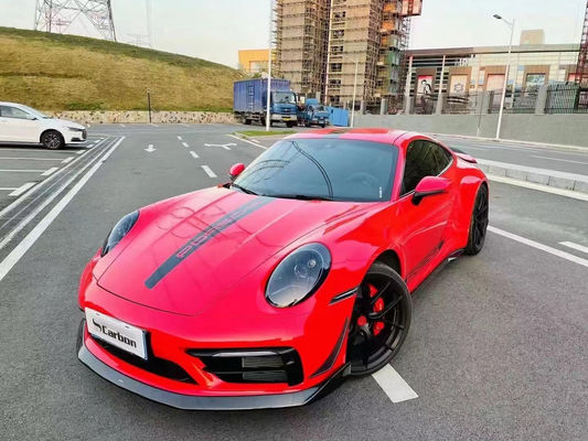 untuk Porsche 992 Karbon fiber Body Kit 992 Karbon fiber lip depan diffuser sisi rok spoiler fender hood