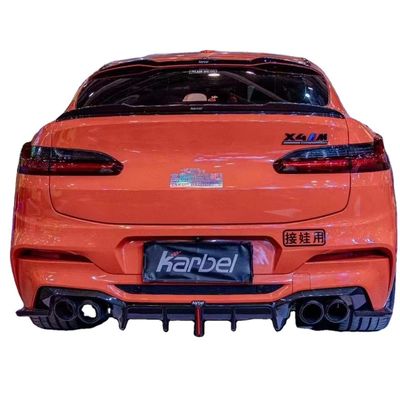 Bagian Otomotif untuk BMW X4M Carbon Fiber Body Kit X4M Carbon Fiber Front Scoop Diffuser Spoiler Hood Body Kit