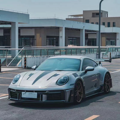 Untuk Porsche 911 992 Carbon Fiber Body Kit 992 Upgraded MIW-style Front dan Rear Bumper Spoiler Hood Wide-body Kit