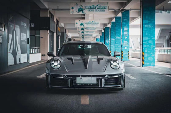Untuk Porsche 911 992 Carbon Fiber Body Kit 992 Upgraded MIW-style Front dan Rear Bumper Spoiler Hood Wide-body Kit