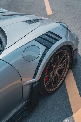 Untuk Porsche 911 992 Carbon Fiber Body Kit 992 Upgraded MIW-style Front dan Rear Bumper Spoiler Hood Wide-body Kit