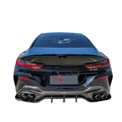 Auto Parts for BMW 8 Series G14 G15 G16 840i Carbon Fiber Body Kit 840i Carbon Fiber Front Scoop Diffused Spoiler Side Skirt