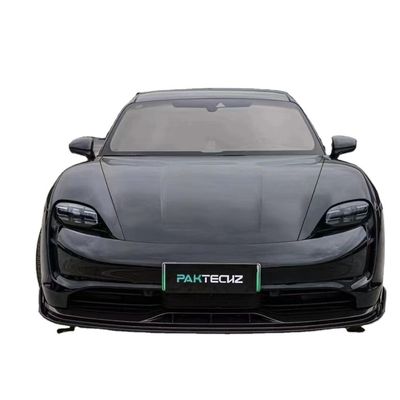 Kit bodi serat karbon kering untuk Porsche Taycan Taycan Upgrade PAKTECHZ Style Bagian depan Sekop Diffuser Spoiler Body Kit
