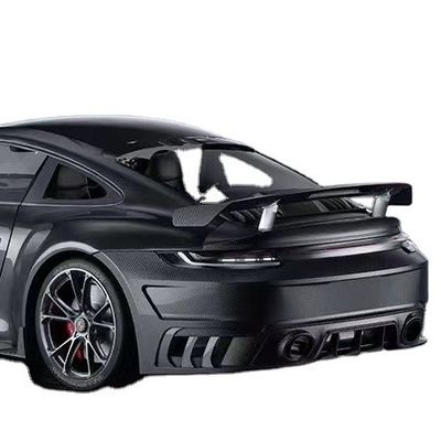 Untuk Porsche 992 Turbo Carbon Fiber Spoiler 992 Turbo Upgrade Paktechz Style Carbon Fiber Tail Cover Spoiler