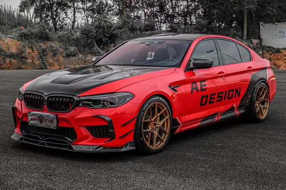 Auto Parts Carbon Fiber Body Kit untuk BMW M5 F90 M5 F90 Carbon Fiber Front Shovel Diffuser Spoiler Side Skirt Hood Body Kit