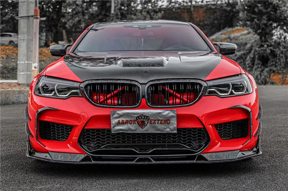 Auto Parts Carbon Fiber Body Kit untuk BMW M5 F90 M5 F90 Carbon Fiber Front Shovel Diffuser Spoiler Side Skirt Hood Body Kit