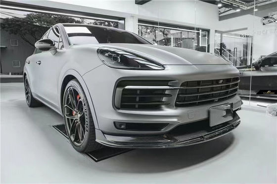 Untuk Porsche Cayenne Coupe Carbon Fiber Body Kit Cayenne Coupe Upgraded FD-style Carbon Fiber Front Lip Diffuser Body Kit