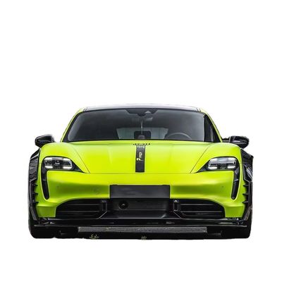 Untuk Porsche Taycan Wide-body Kit Taycan Upgrades PD-style Carbon Fiber Front Lip Diffuser Spoiler Side Skirt Wheel Arch