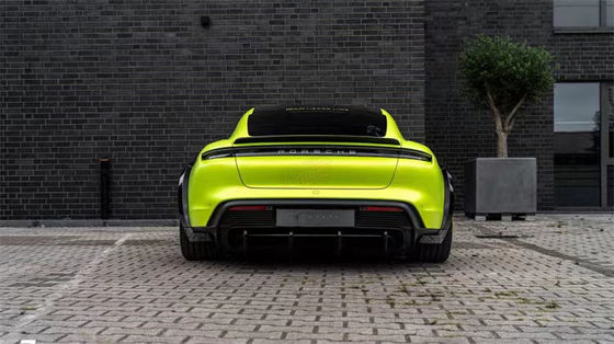 Untuk Porsche Taycan Wide-body Kit Taycan Upgrades PD-style Carbon Fiber Front Lip Diffuser Spoiler Side Skirt Wheel Arch
