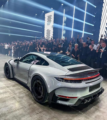 Untuk Porsche 992 Carbon Fiber Spoiler 992 Upgraded BS Style Carbon Fiber Spoiler Tail Fin