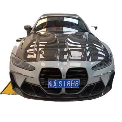 Untuk BMW G80 G82M3 M4 Carbon Fiber Body Kit G80 G82M3 M4 Upgraded Paktechz Style Front Lip Diffuser Spoiler Hood