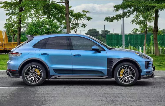 Untuk Porsche Mancan Carbon Fiber Body Kit Mancan Meningkatkan Gaya CMST Carbon Fiber Front Lip Diffuser Spoiler Widebody Kit