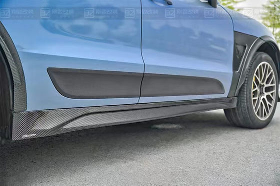 Untuk Porsche Mancan Carbon Fiber Body Kit Mancan Meningkatkan Gaya CMST Carbon Fiber Front Lip Diffuser Spoiler Widebody Kit