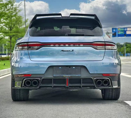 Untuk Porsche Mancan Carbon Fiber Body Kit Mancan Meningkatkan Gaya CMST Carbon Fiber Front Lip Diffuser Spoiler Widebody Kit