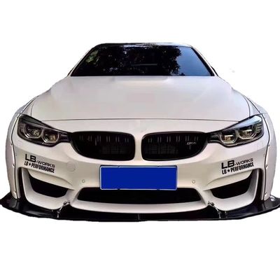 LB Wide-body Kit untuk BMW M4 F82 Wide-body Kit M4 F82 Upgraded LB Style Front Lip Diffuser Spoiler Carbon Fiber Body Kit
