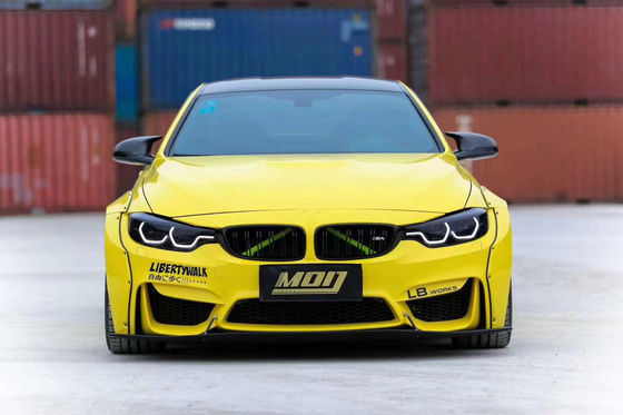 LB Wide-body Kit untuk BMW M4 F82 Wide-body Kit M4 F82 Upgraded LB Style Front Lip Diffuser Spoiler Carbon Fiber Body Kit
