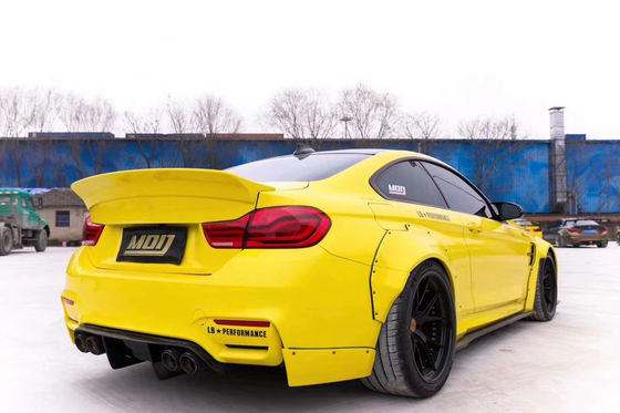 LB Wide-body Kit untuk BMW M4 F82 Wide-body Kit M4 F82 Upgraded LB Style Front Lip Diffuser Spoiler Carbon Fiber Body Kit