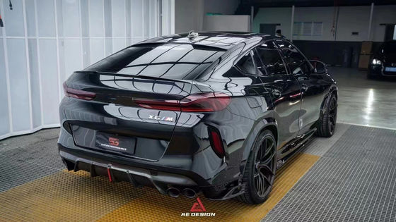 Untuk BMW X6M F96 Carbon Fiber Body Kit X6M F96 Mengupgrade Gaya AE Carbon Fiber Front Lip Diffuser Spoiler