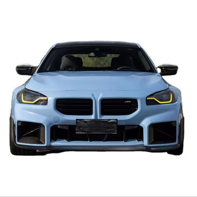 Untuk BMW M2 G87 Carbon Fiber Body Kit M2 G87 Upgraded MP Style Carbon Fiber Front Lip Diffuser Spoiler Body Kit