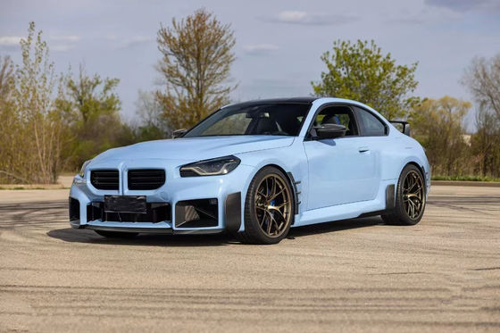 Untuk BMW M2 G87 Carbon Fiber Body Kit M2 G87 Upgraded MP Style Carbon Fiber Front Lip Diffuser Spoiler Body Kit