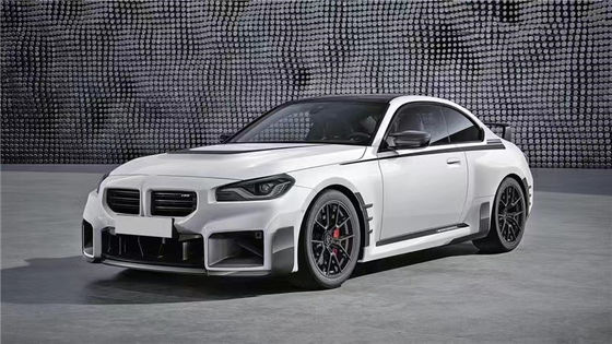 Untuk BMW M2 G87 Carbon Fiber Body Kit M2 G87 Upgraded MP Style Carbon Fiber Front Lip Diffuser Spoiler Body Kit