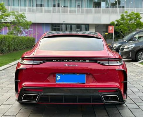 MSY Panamera 971 Body Kit Fiber Karbon Merah Ganti Front Bumper Spoiler Widebody Kit