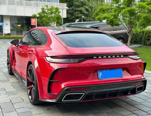 MSY Panamera 971 Body Kit Fiber Karbon Merah Ganti Front Bumper Spoiler Widebody Kit