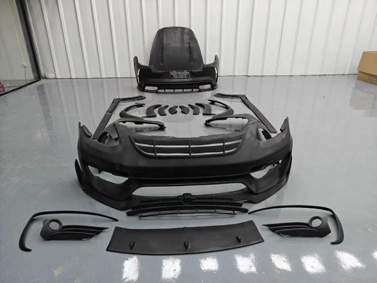 MSY Panamera 971 Body Kit Fiber Karbon Merah Ganti Front Bumper Spoiler Widebody Kit
